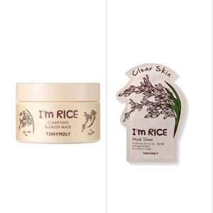 TONYMOLY I'm Rice Clarifying Blemish Mask & Sheet Mask Set